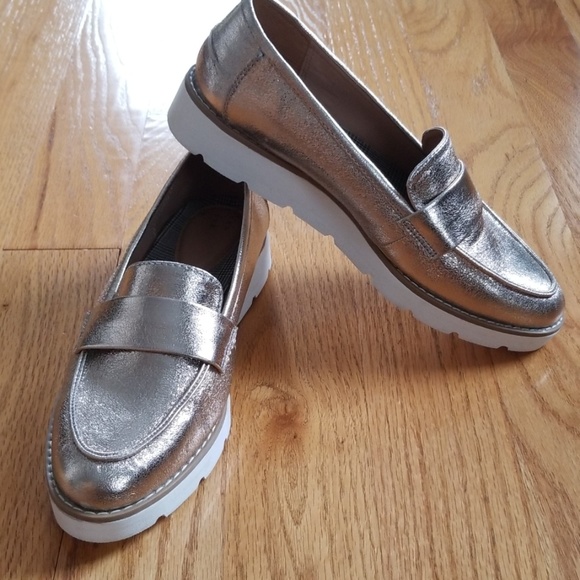 a new day Shoes - NWOT Metallic Platform Loafers